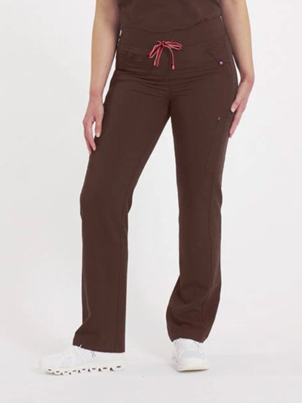 DOLAN District High Waisted 6-Pocket CORE Scrub Pant- Size Medium in Mocha Rose
